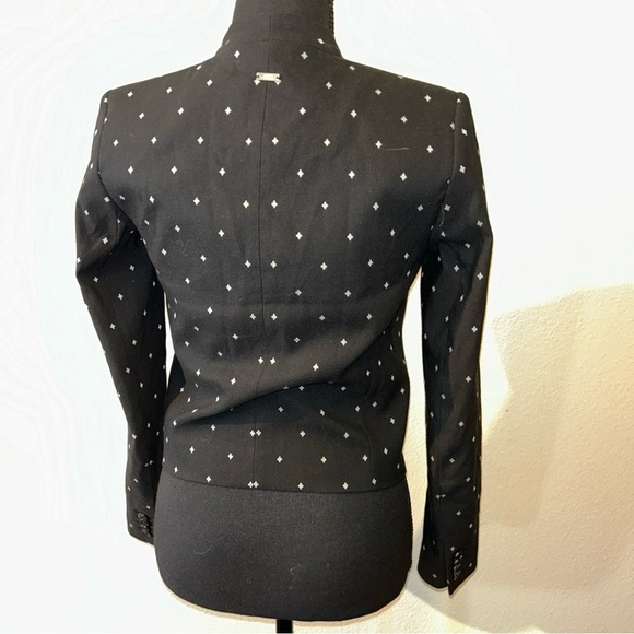 Armani Exchange Black Patterned Women's Blazer Size 0 - Picture 3 of 10